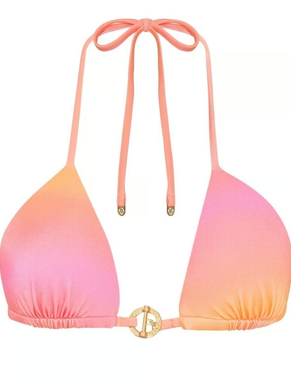 Victoria's Secret Swim Archives Toggle Push-Up Triangle Bikini Top Large NWT